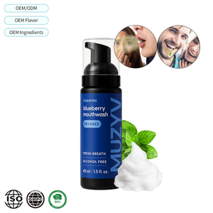 Blueberry Mousse Mouthwash – Alcohol-Free Foaming Mouth Rinse