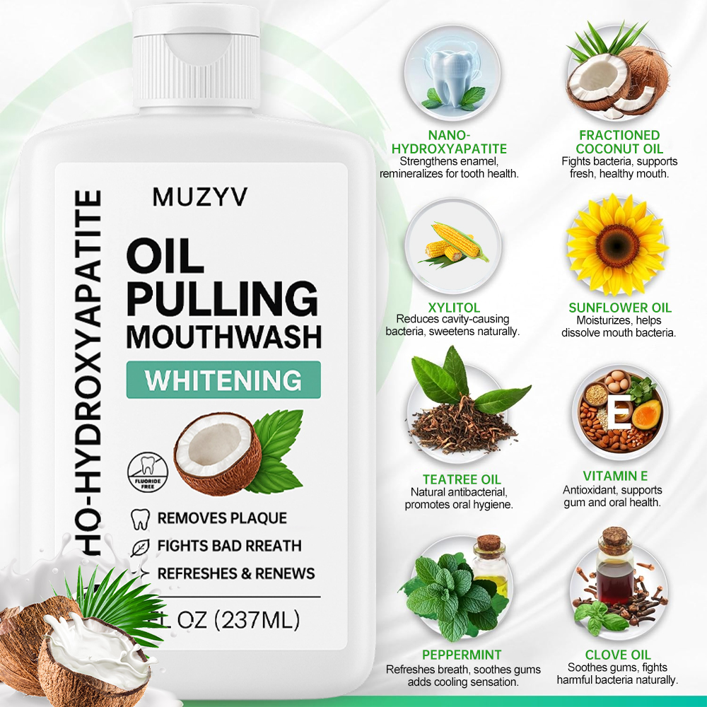 Customized Nano-hydroxyapatite Oil Pulling Mouthwash