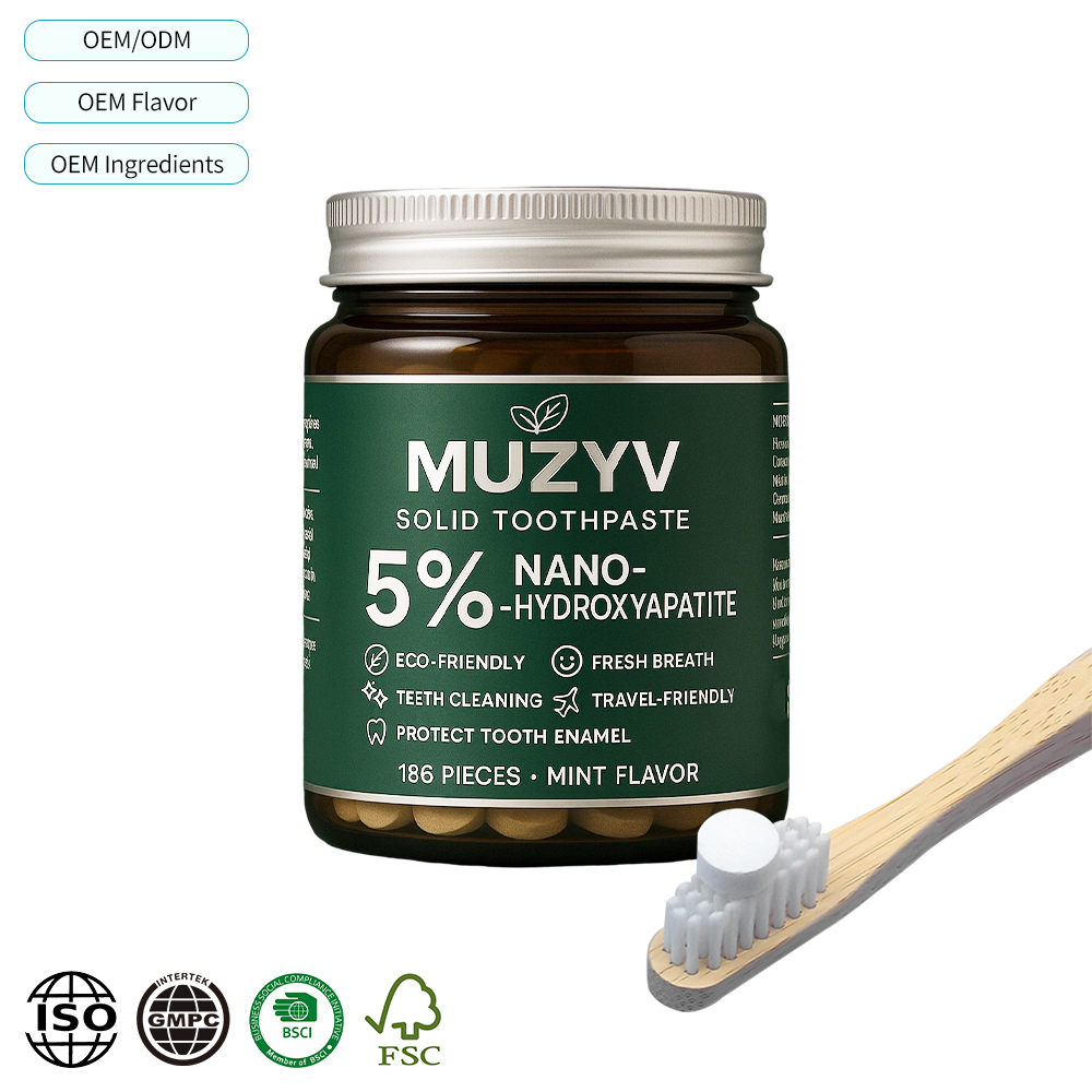 5% hydroxyapatite toothpaste tablets