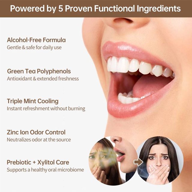 Coconut Probiotic Oral Spray – Alcohol-Free Fresh Breath Care