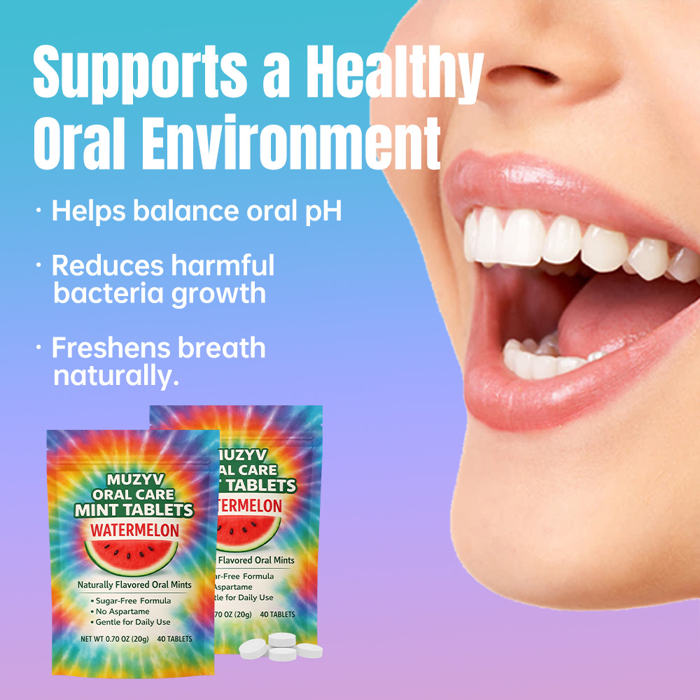 Xylitol Dry Mouth Tablets – Sugar-Free Saliva-Boosting Oral Care Tablets for Instant Dry Mouth Relief