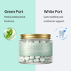 Green & White Color-Dual Toothpaste Tablets Purifying & Gum Soothing Care