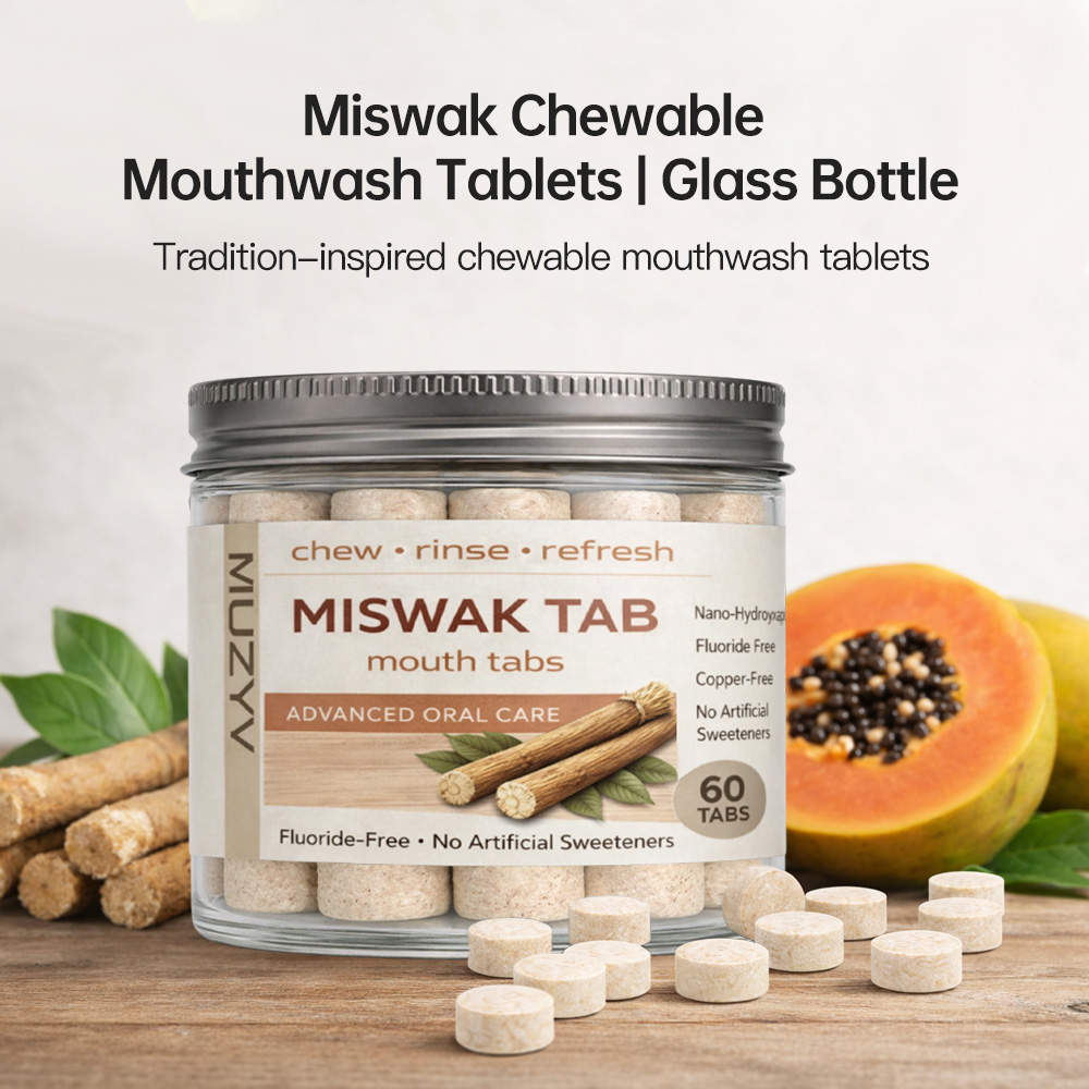 Miswak Mouthwash Tablets Traditional Herbal Oral Rinse Tablets