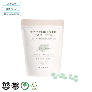 Tea Tree Toothpaste Tablets OEM – Plastic-Free Herbal Oral Care Solution