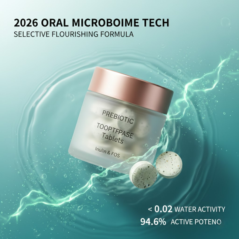 Prebiotic Toothpaste Tablets for Oral Microbiome Balance