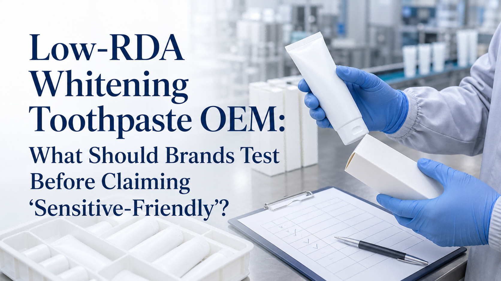Low-RDA Whitening Toothpaste OEM: What Should Brands Test Before Claiming “Sensitive-Friendly”?