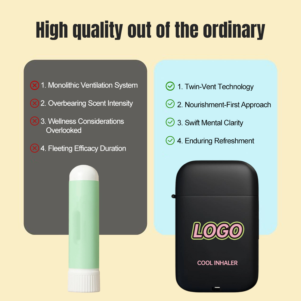 Private Label Aromatherapy Nasal Inhaler Stick with Custom Scent & Formula