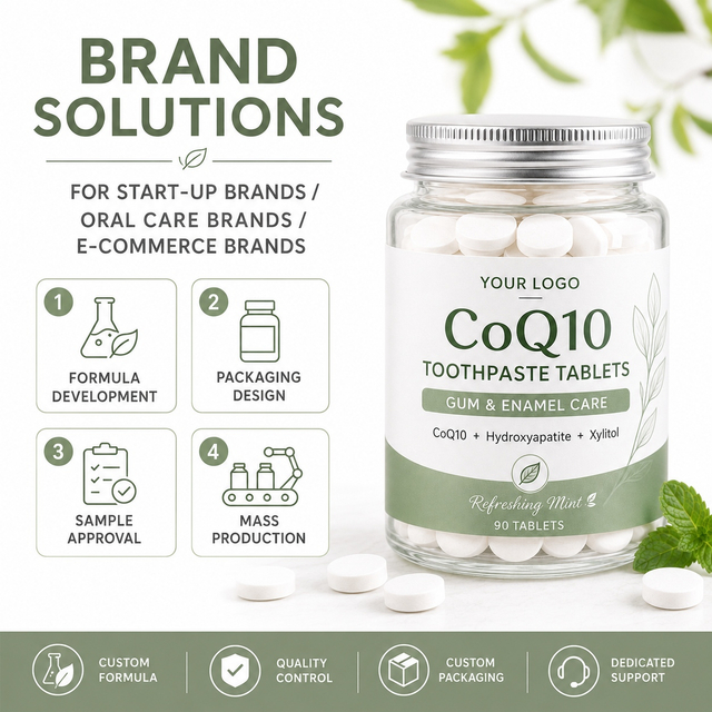 Private Label CoQ10 Toothpaste Tablets Manufacturer