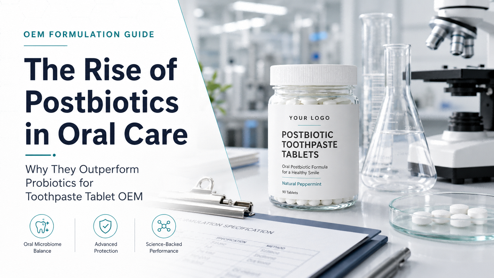 The Rise of Postbiotics in Oral Care: Why They Outperform Probiotics for Toothpaste Tablet OEM?