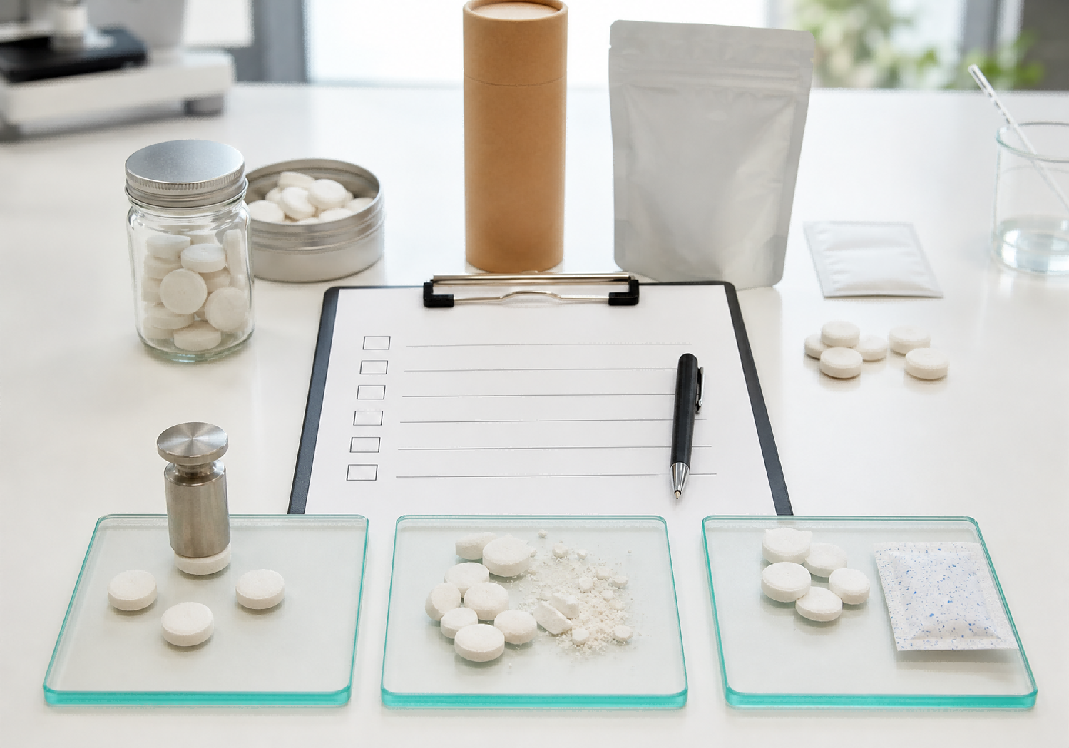Toothpaste tablet samples and bulk order quality checklist for private label oral care brands