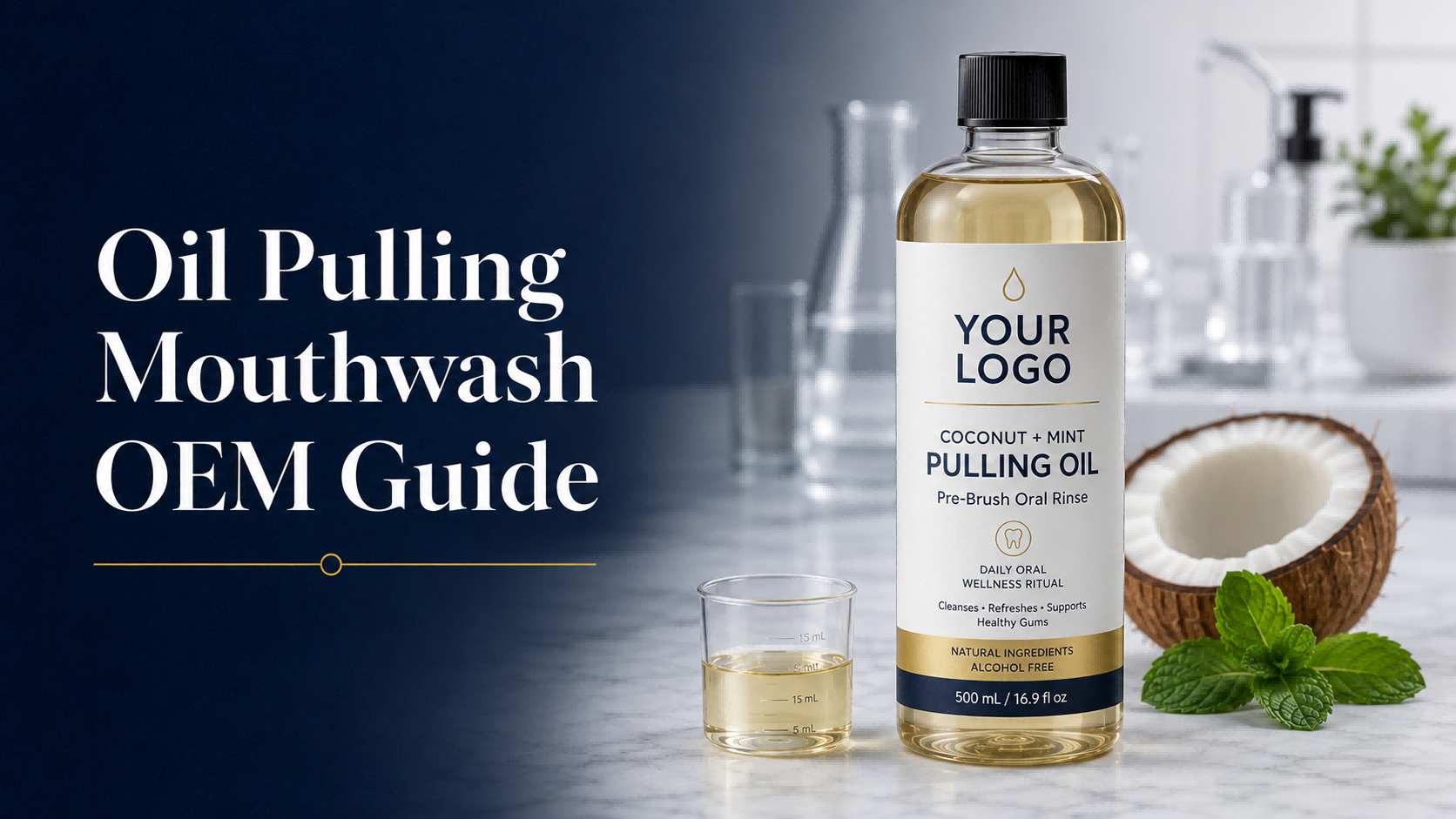 Oil Pulling Mouthwash for Private Label Brands: Formula, Flavor and Packaging Decisions