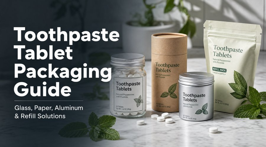Toothpaste Tablet Packaging Guide: Glass Jar, Paper Tube, Aluminum Tin Or Refill Pouch?