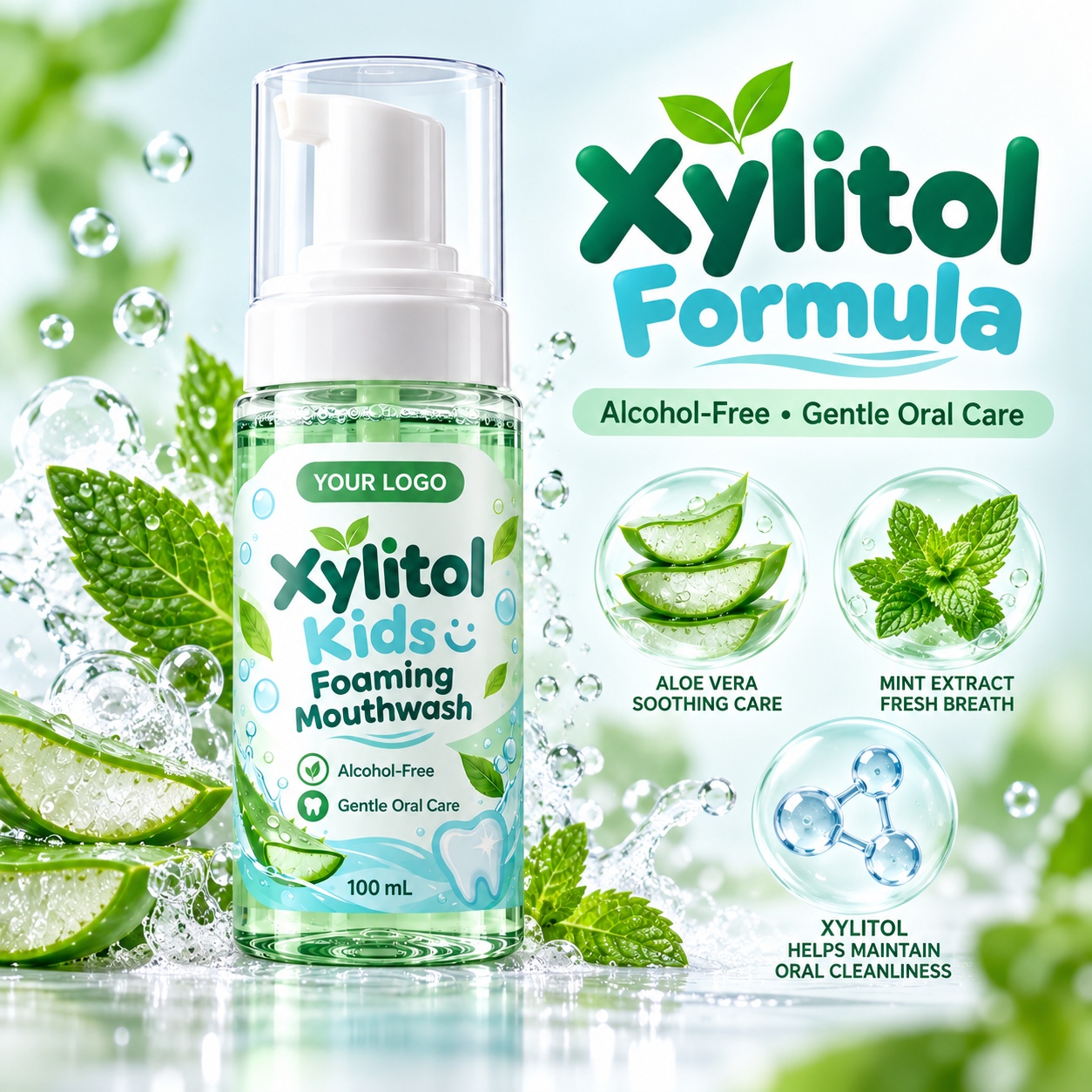 Xylitol Kids Foaming Mouthwash Manufacturer