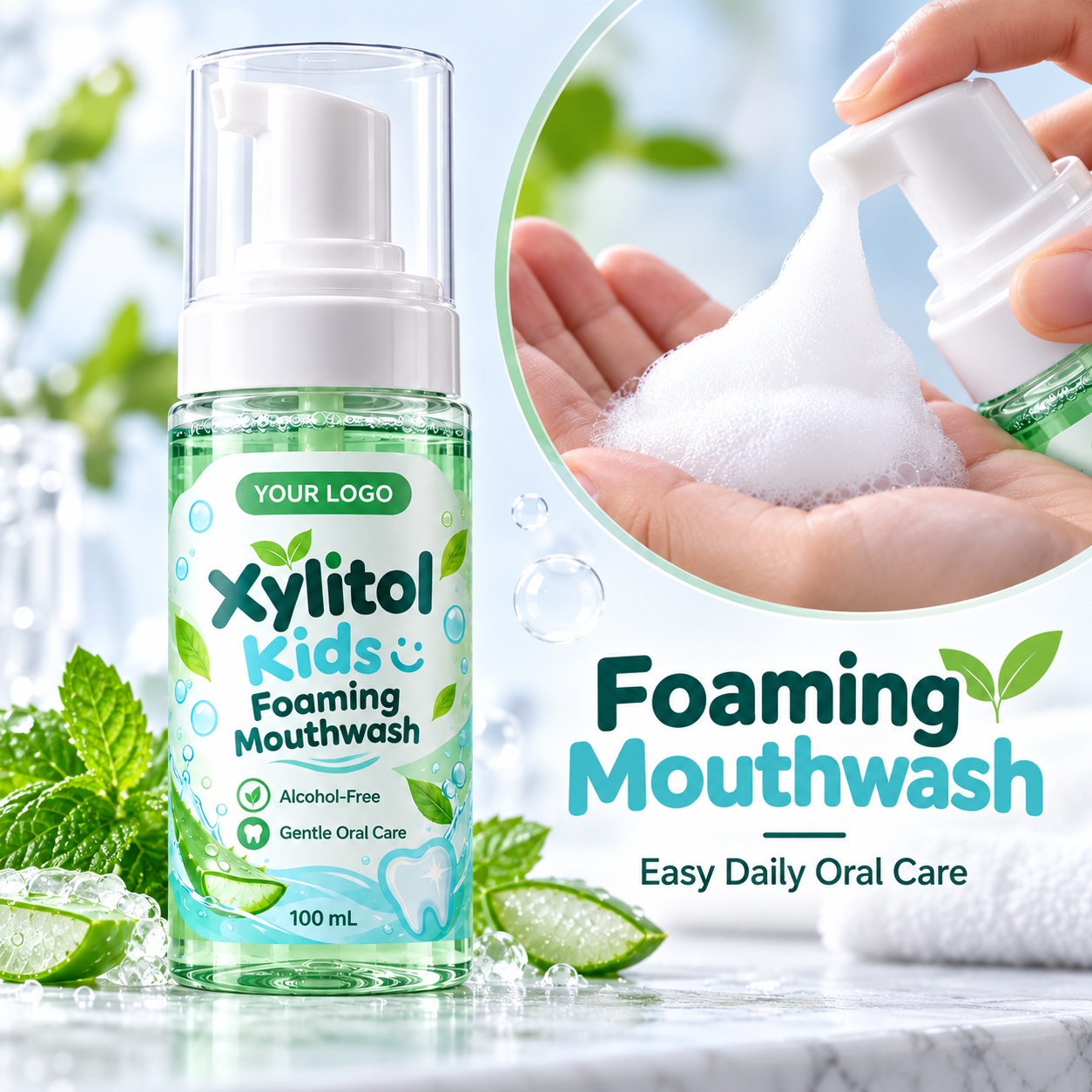 Xylitol Kids Foaming Mouthwash Manufacturer