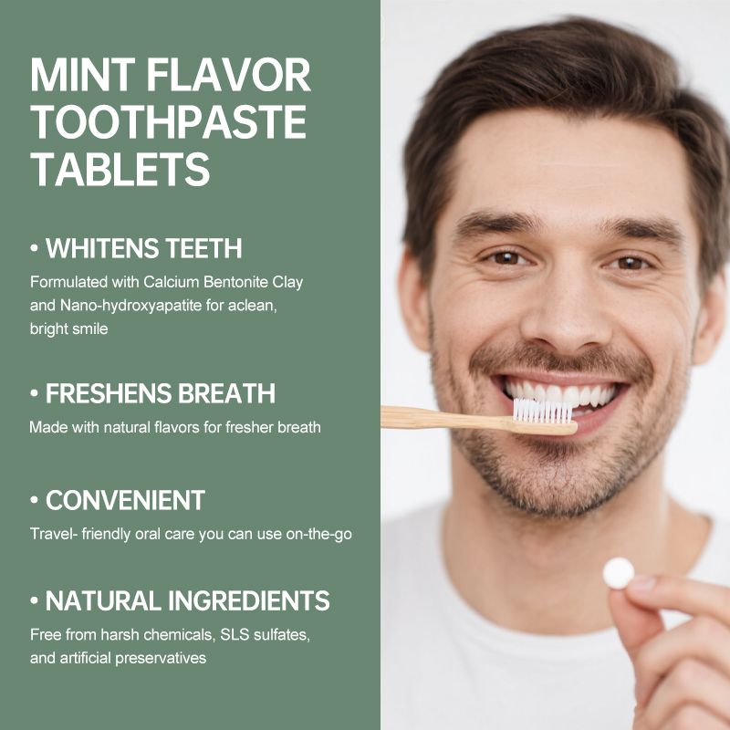 Oral care product manufacturing and toothpaste tablets formulation
