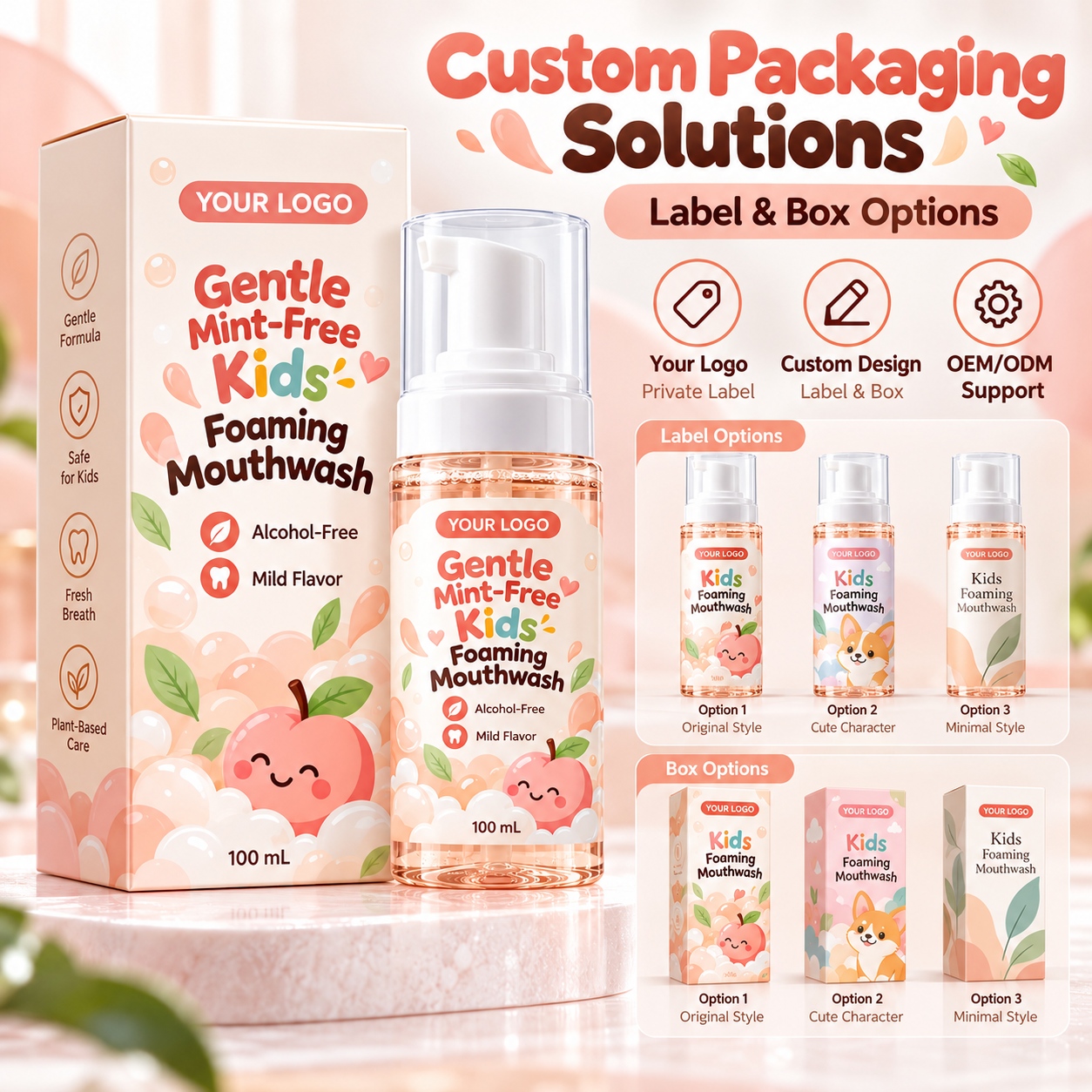 Mint-Free Kids Foaming Mouthwash Manufacturer