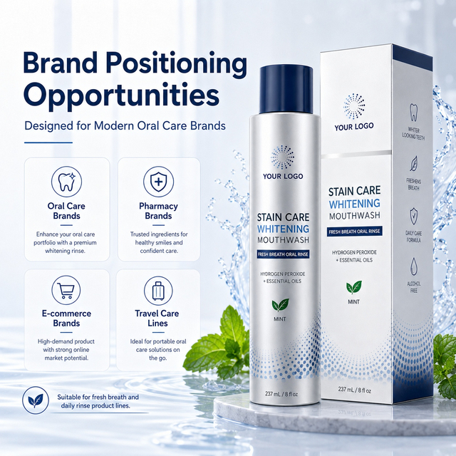 Private Label Stain Care Whitening Mouthwash